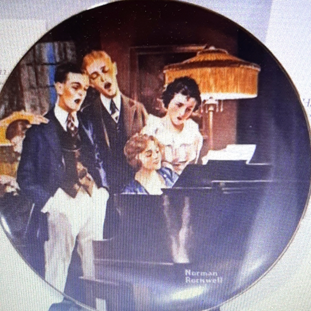 NWT Prestine condition unopened box Norman Rockwell Close Harmony Numbered Plate